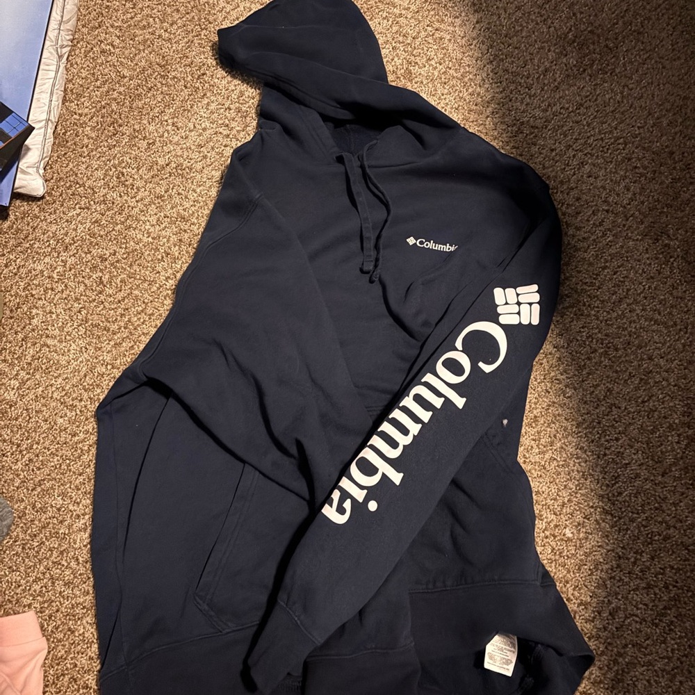 Columbia Men's Dark Blue Pullover Hoodie